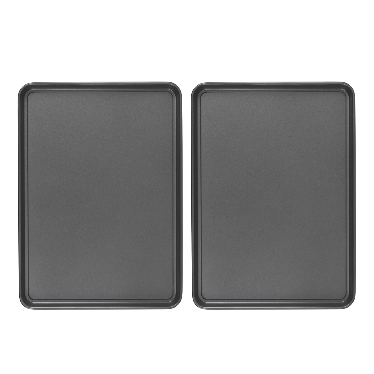 Everday Nonstick Carbon Steel 15” x 21” Baking Sheet Set, 2 Pack – Extra-Large Carbon Steel Cooking Pans, Bakeware Set, Cookie Sheets for Baking, Oven Pan Set
